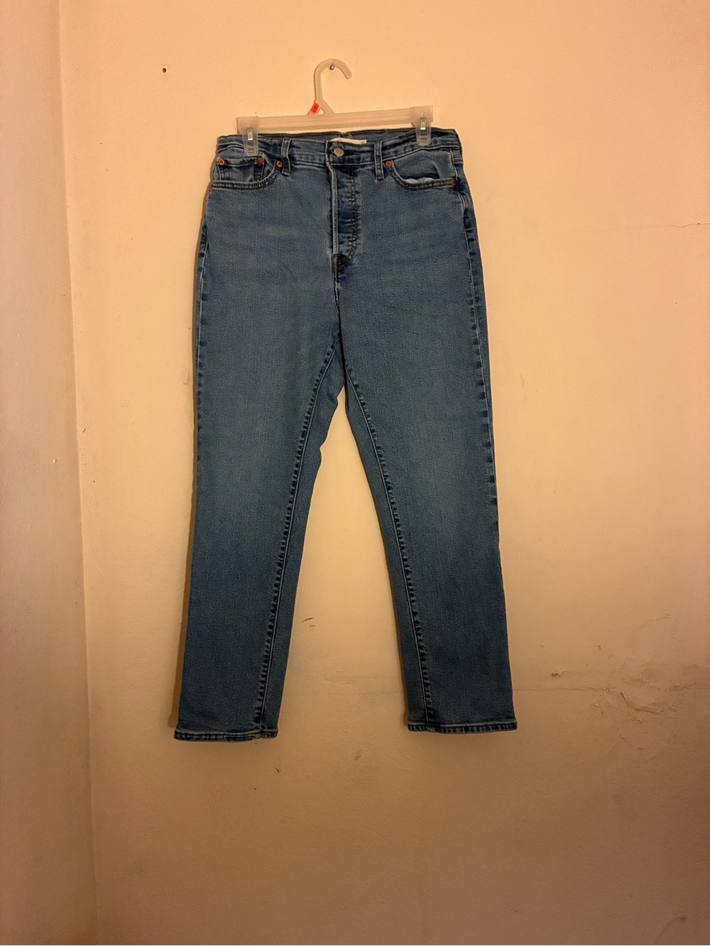 Levi's High-Rise Straight Jeans — Blue